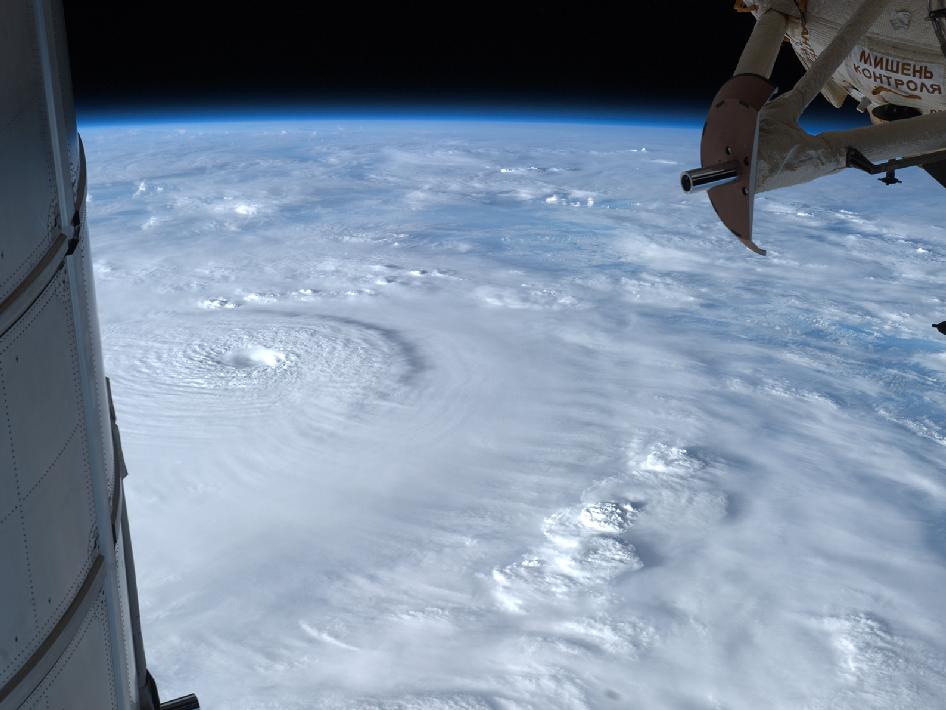 This image of Super Typhoon Bopha was taken by NASA astronaut, Kevin Ford in December 2012 from the International Space Station, as the storm bore down on the Philippines