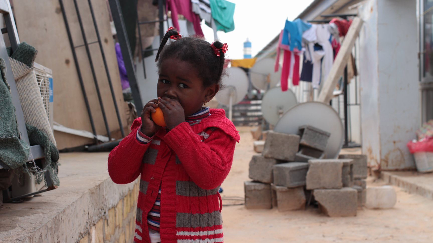 A Tawergha child at an IDP camp in Tripoli two years after the Libyan revolution, Feb 2013