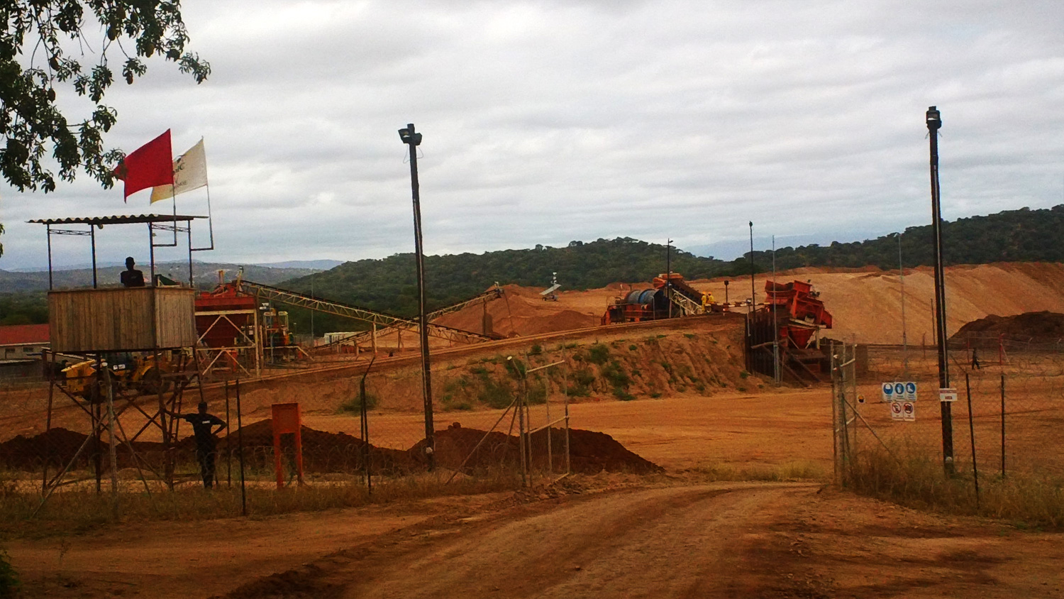 Security at the Marange diamond fields, about 90km southeast of the Zimbabwe city of Mutare in Manicaland province