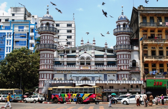 A mosque in central Yangon