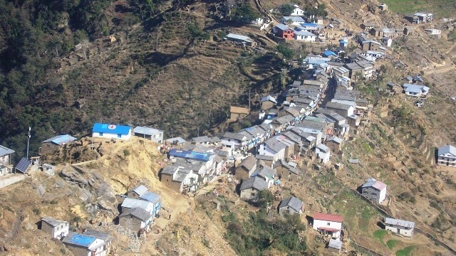 Villages and communities in the hill regions, a major portion of Nepal, are most at risk to landslides