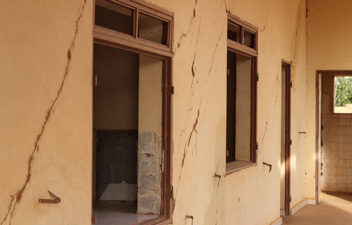 Damage caused by Islamist rebels to a health centre in Mali’s northern Gao city. The militants’ months-long occupation of the country’s north brought damage and destruction to public building and misery to daily life