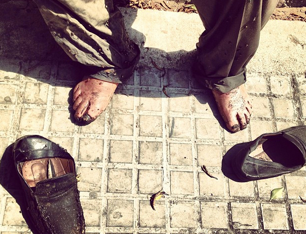 A homeless man in the Lebanese capital Beirut. The World Bank estimates 170,000 Lebanese could fall into poverty by the end of 2014 due to the economic impact of the Syrian crisis next door