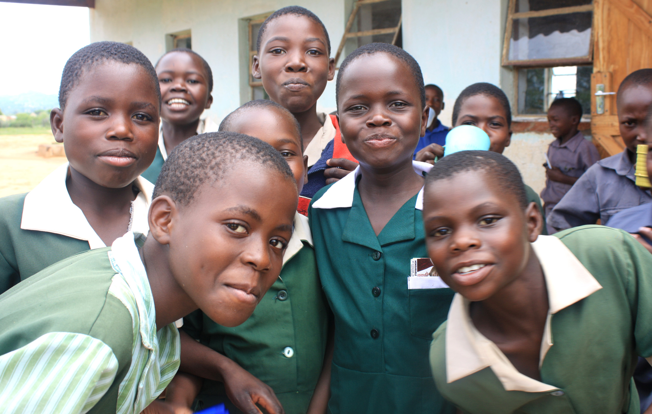 Children at the Mototi Primary School in Zvishavane district in Zimbabwe’s Midlands province