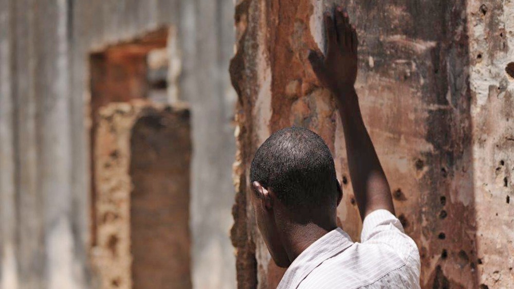 A former Al-Shabab fighter at a rehabilitation centre in Baidoa under construction