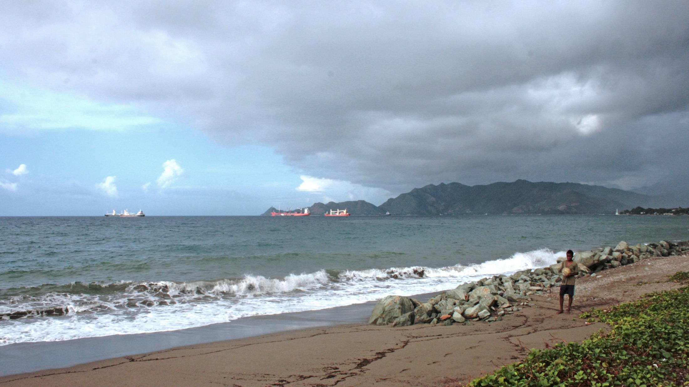 The harbour in Dili, Timor-Leste sees a steady stream of tanker ships bringing much-needed imports to the half-island impoverished nation.