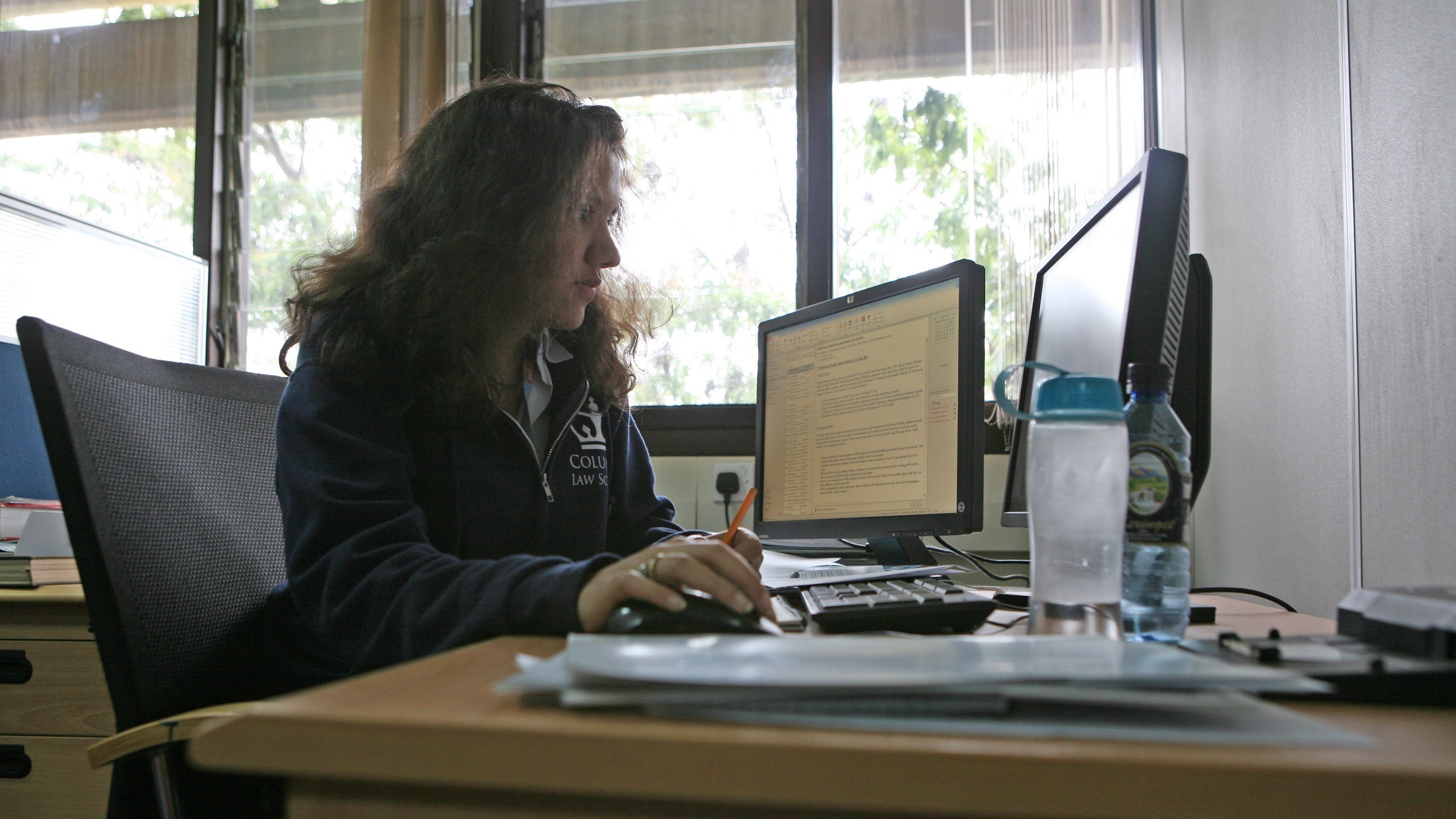 Journalist at work