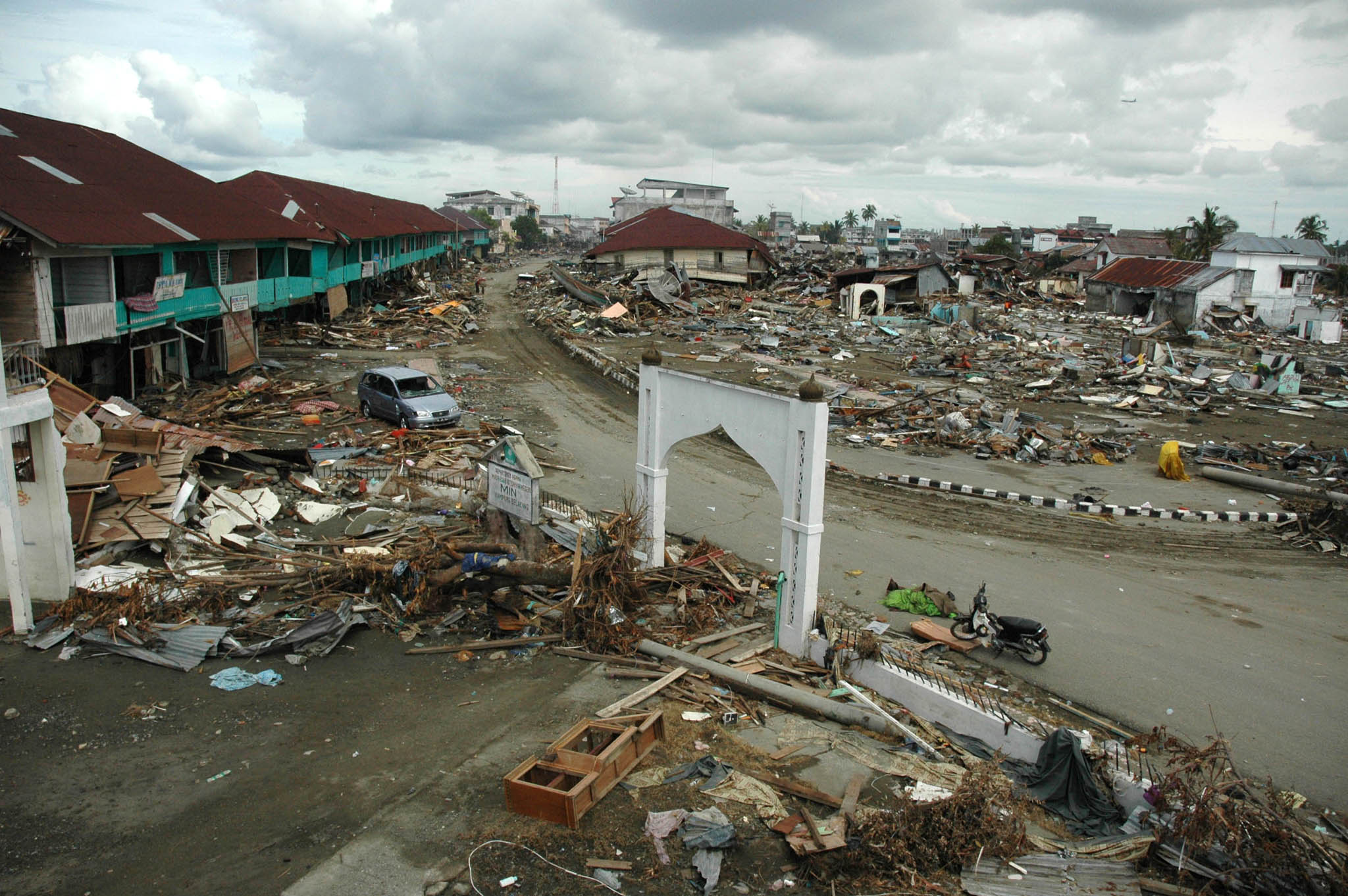 Meulaboh city in Indonesia's West Aceh after the tsunami hit (File photo 2004)