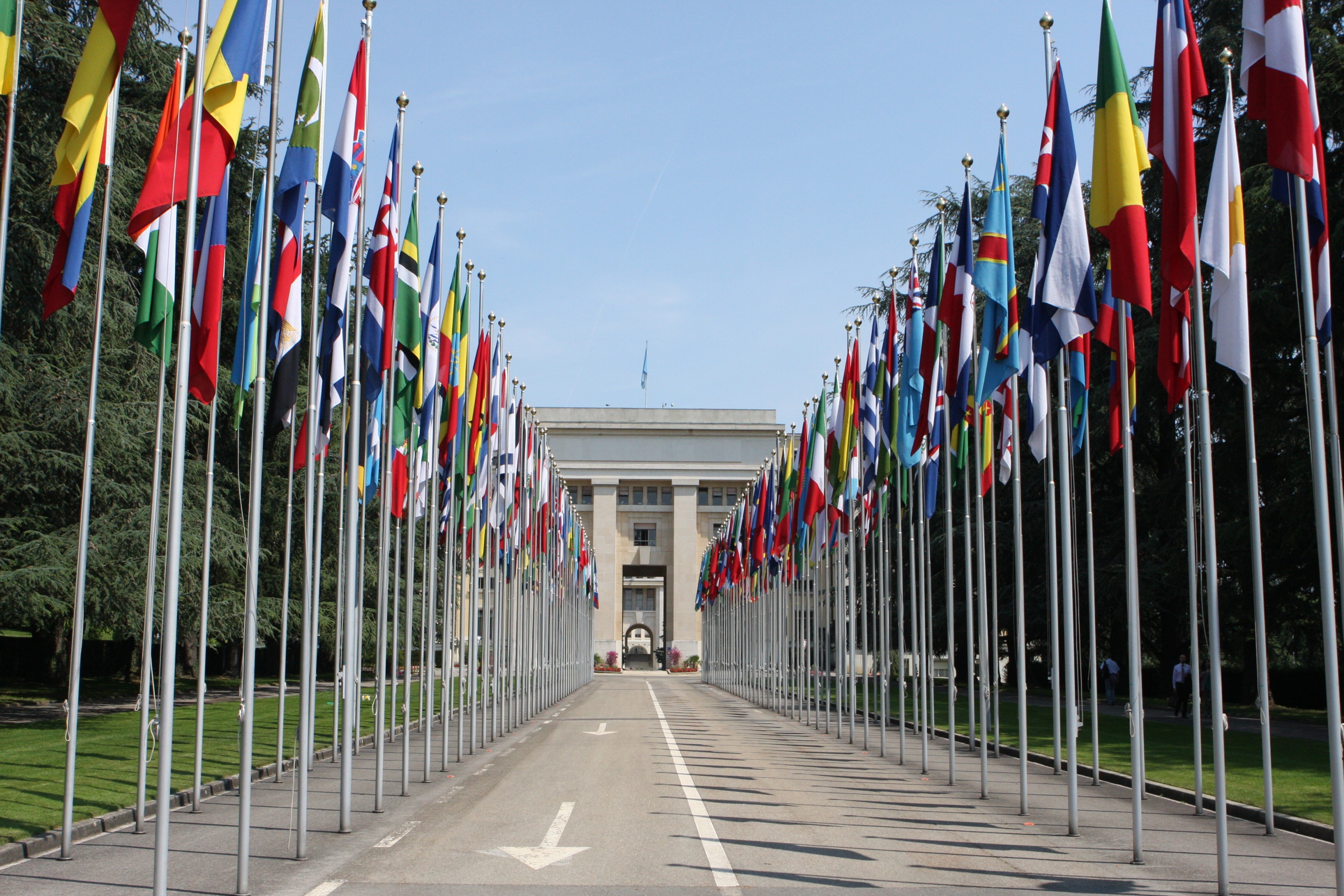Nations des Palais, UN Headquarters in Geneva, Switzerland.