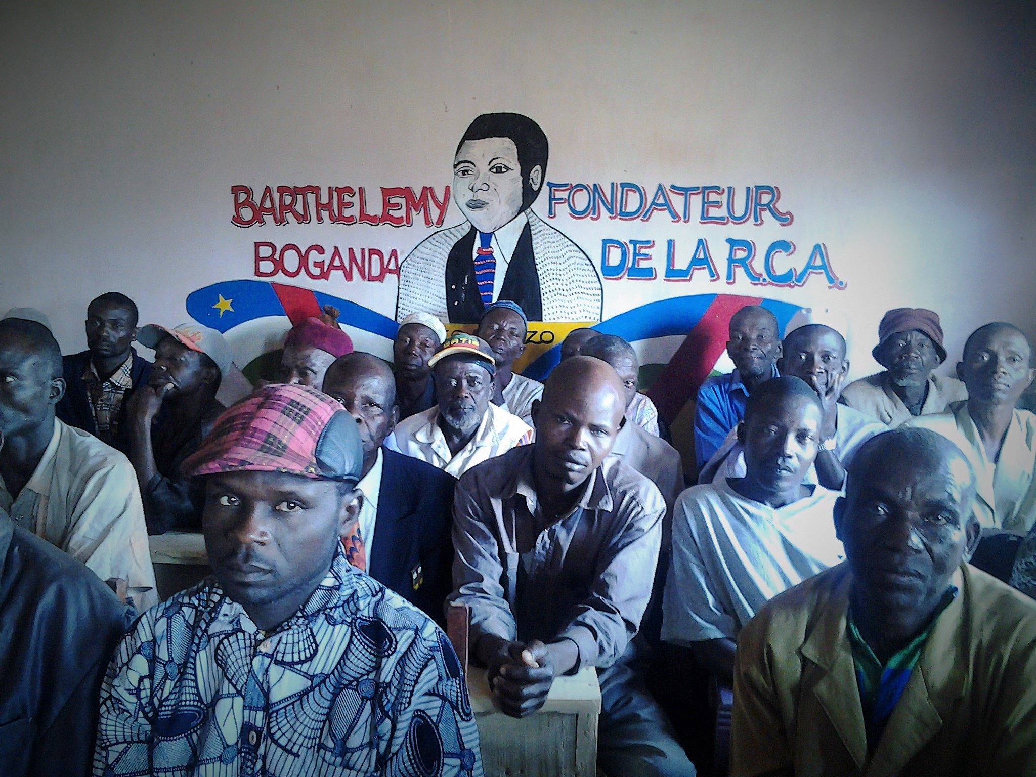 The town of Baoro air their grievances at an April 2015 consultation meeting that is part of reconciliation efforts in the Central African Republic