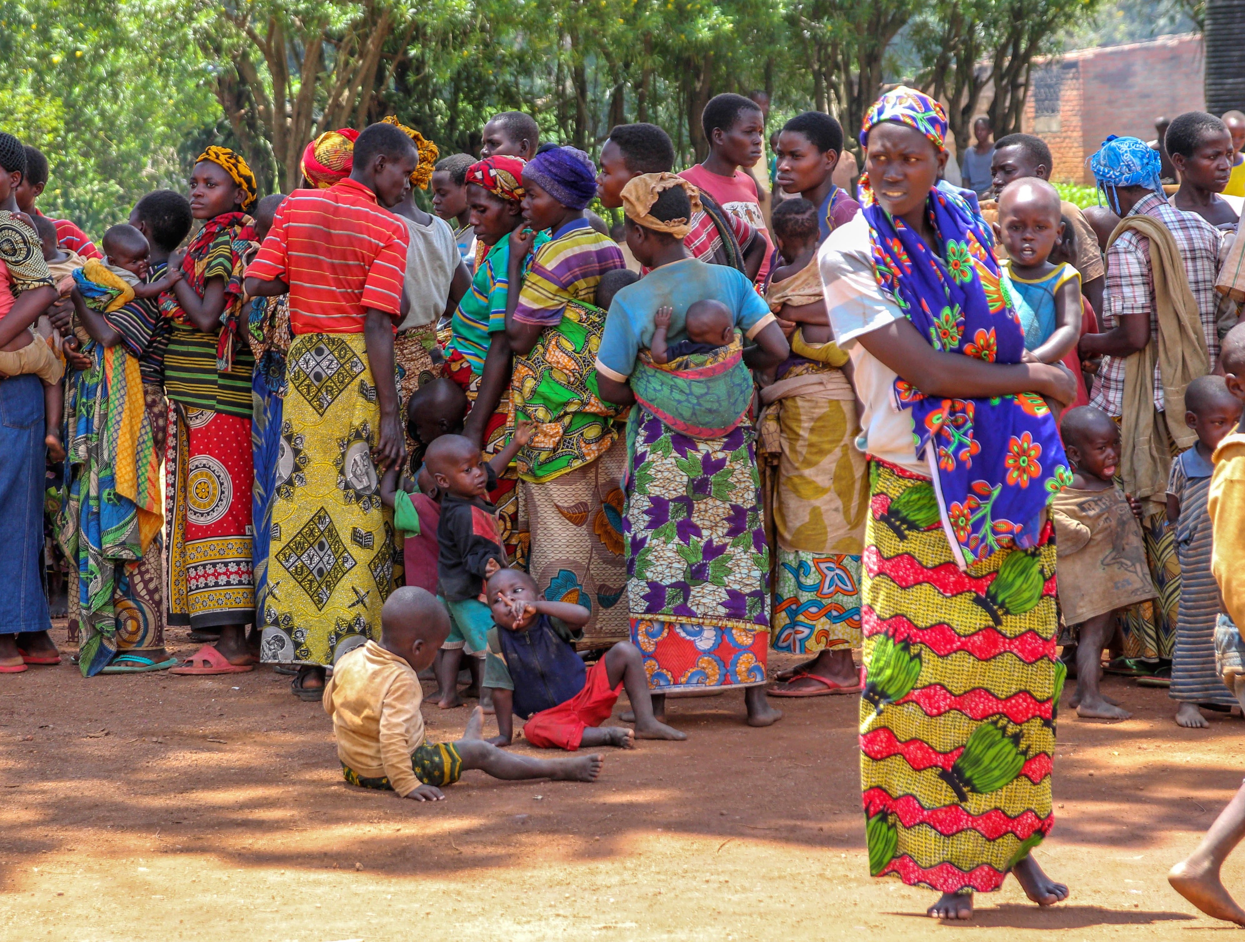 Burundians camped in the Bugesera District of Rwanda