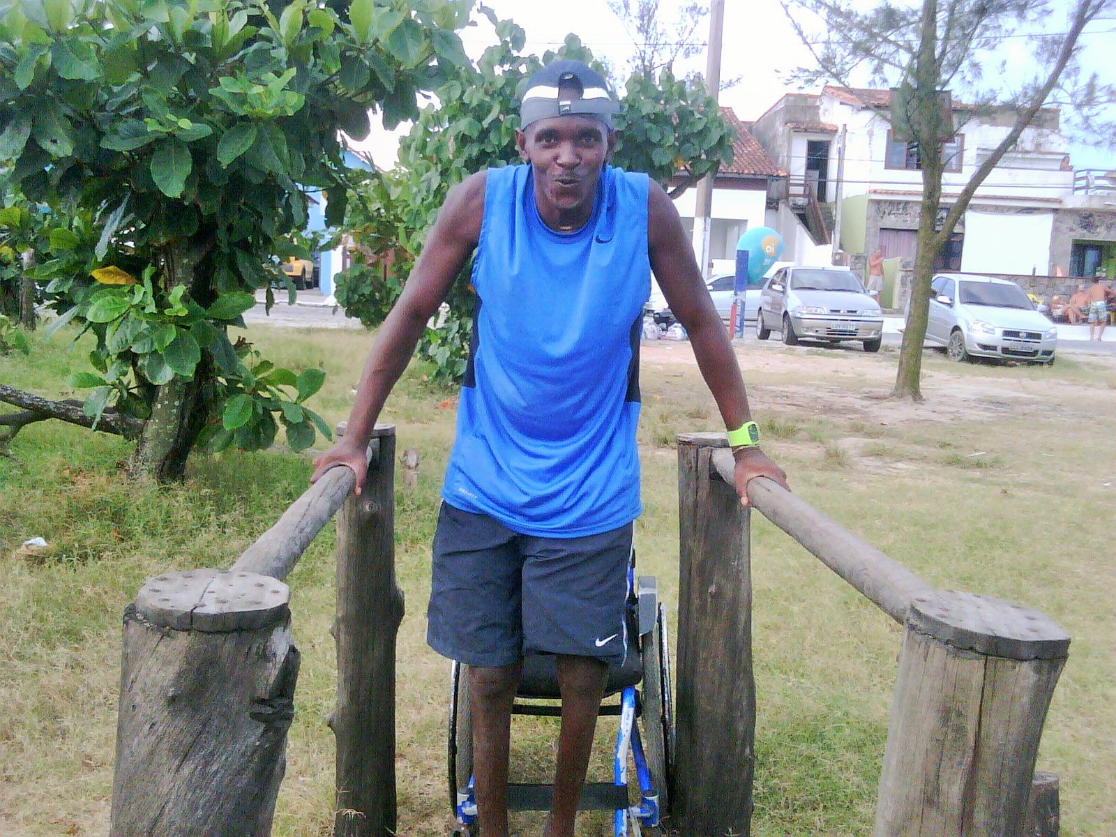 Fábio Cordeiro, from Rio de Janeiro was 20 when he was shot and confined to a wheelchair