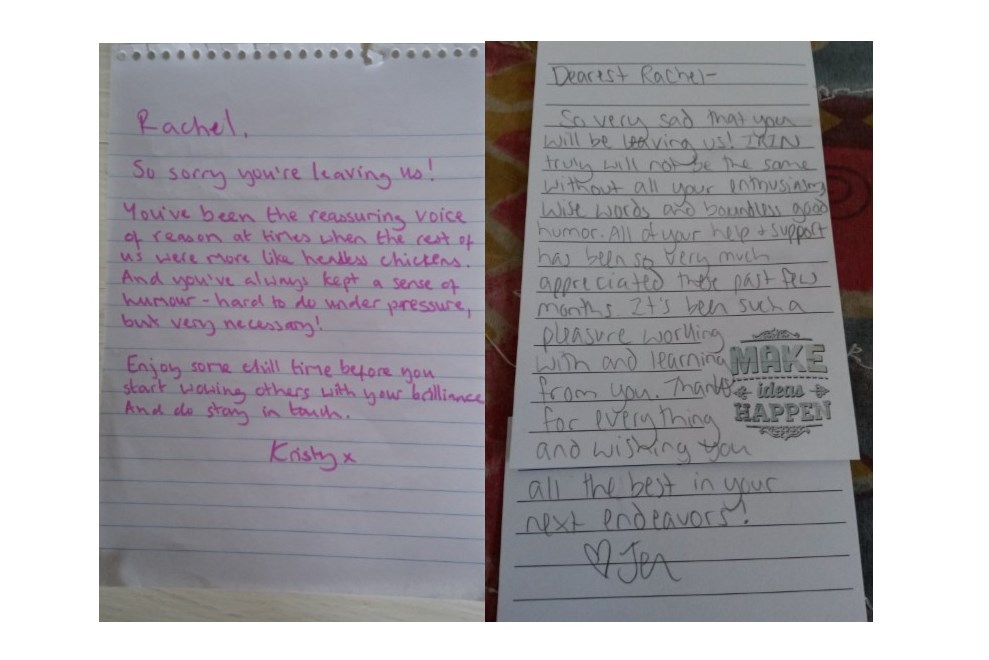 Kristy, Jenn message