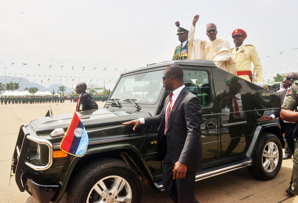 President Muhammadu Buhari at his swearing in