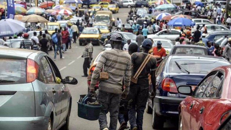 On the streets of Yaounde, it's common to see refugees selling their wares as they struggle to survive.