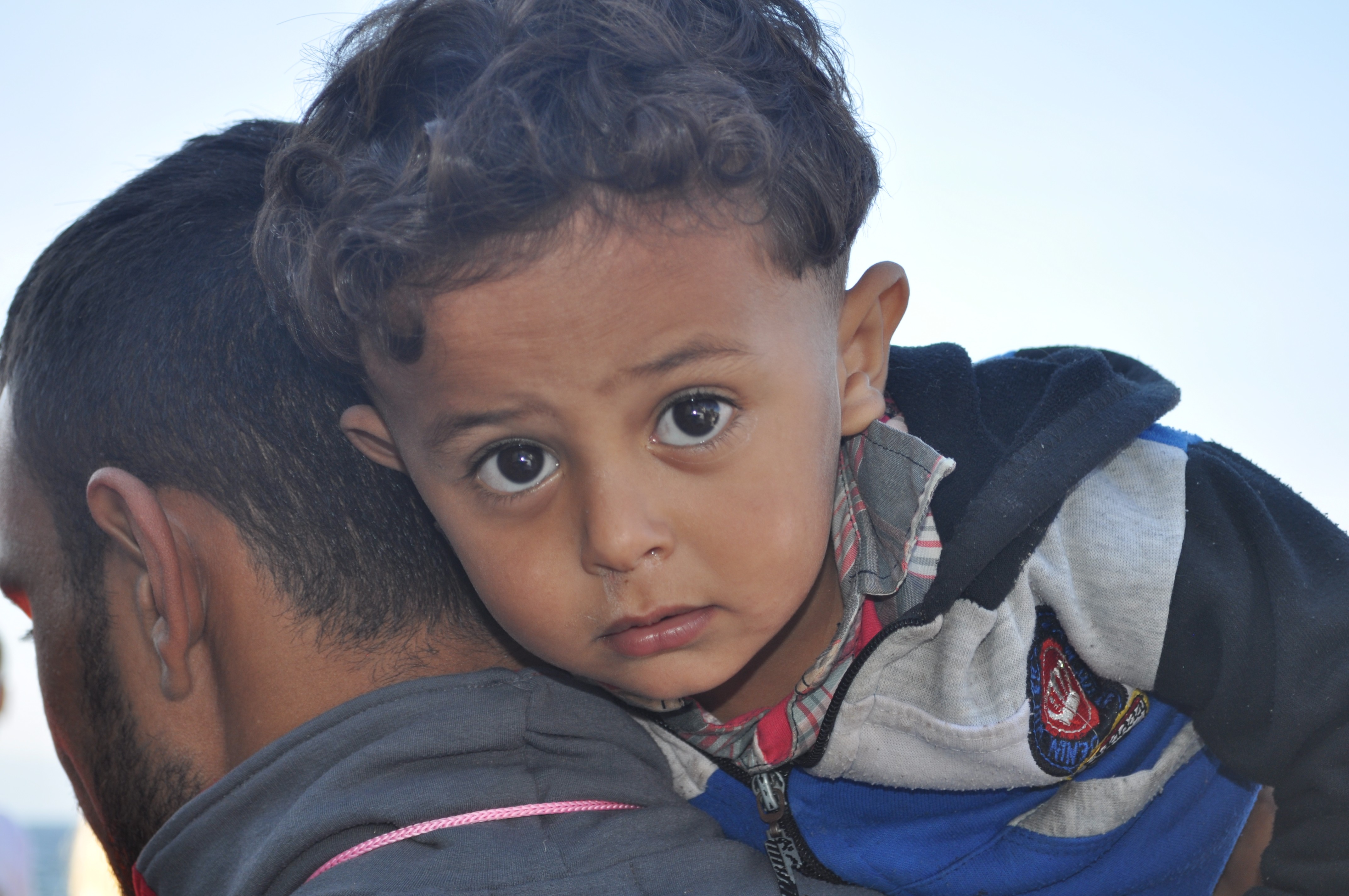 Syrian refugee boy