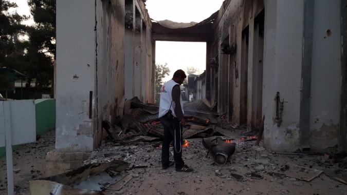 MSF hospital in Kunduz, Afghanistan, after the bombing