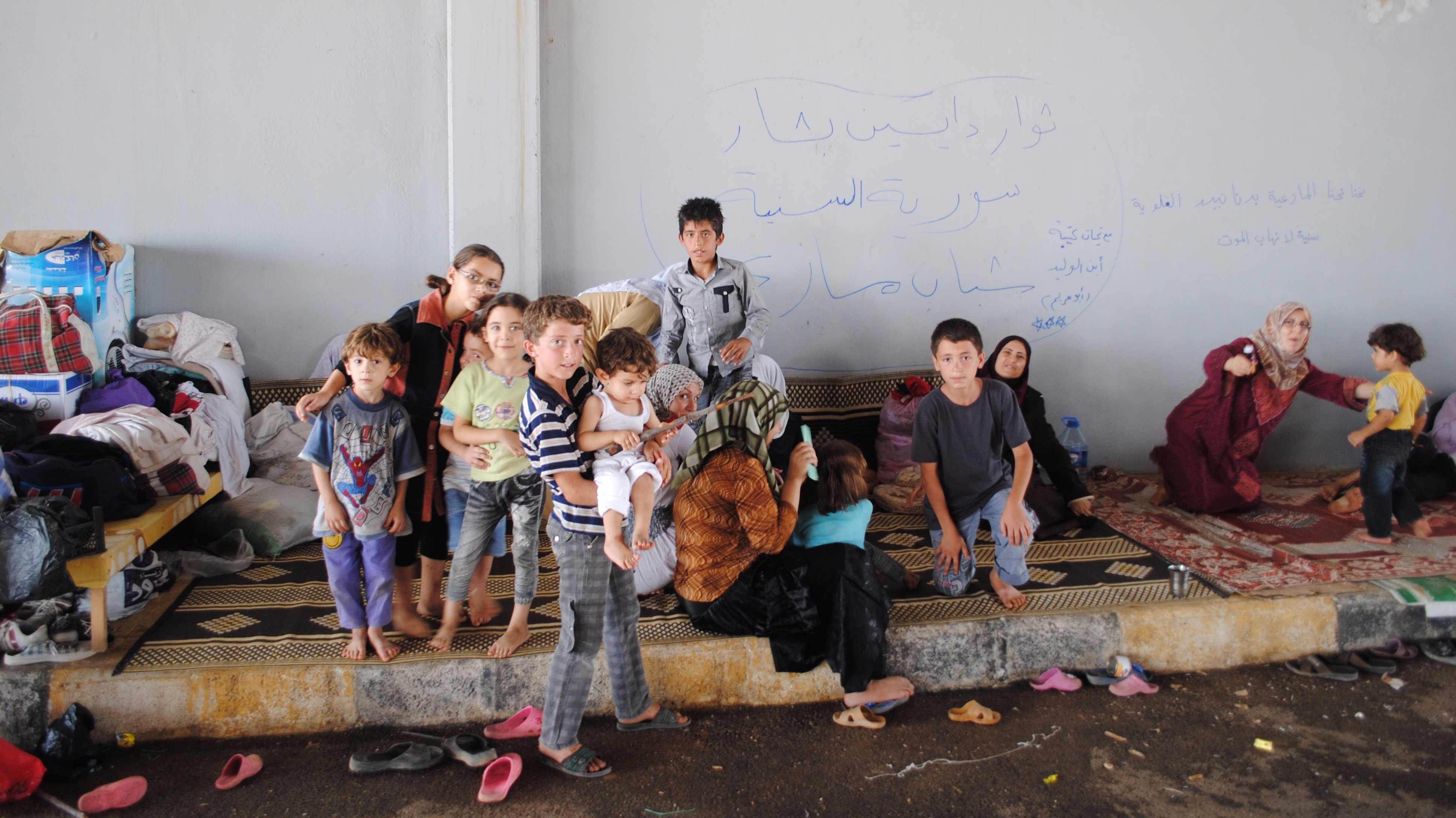 Relief effort for Syrian refugees in Kilis, southern Turkey.