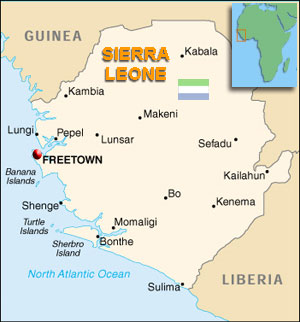 Map of Sierra Leone
