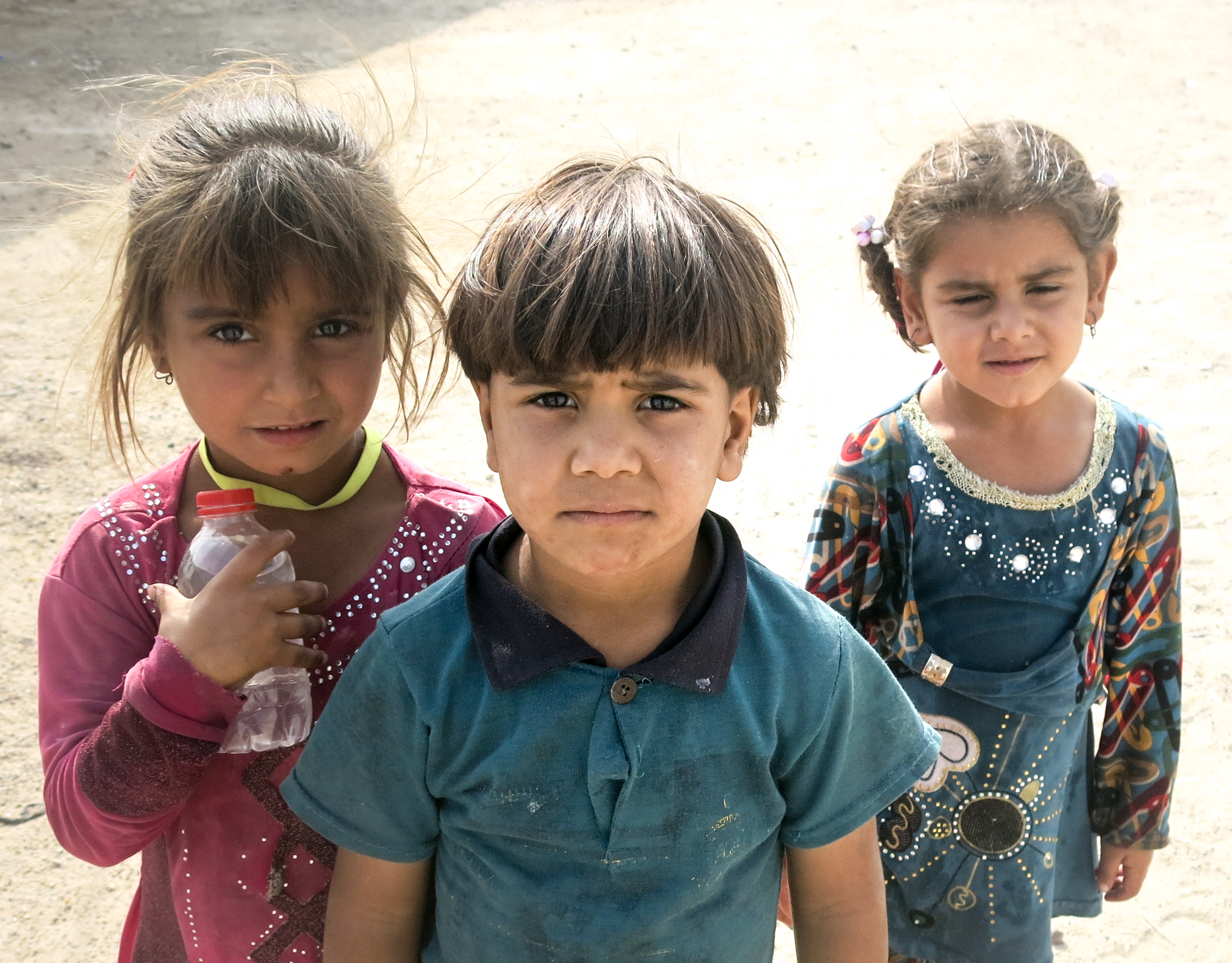 Children live in the Umm al-taboul Mosque