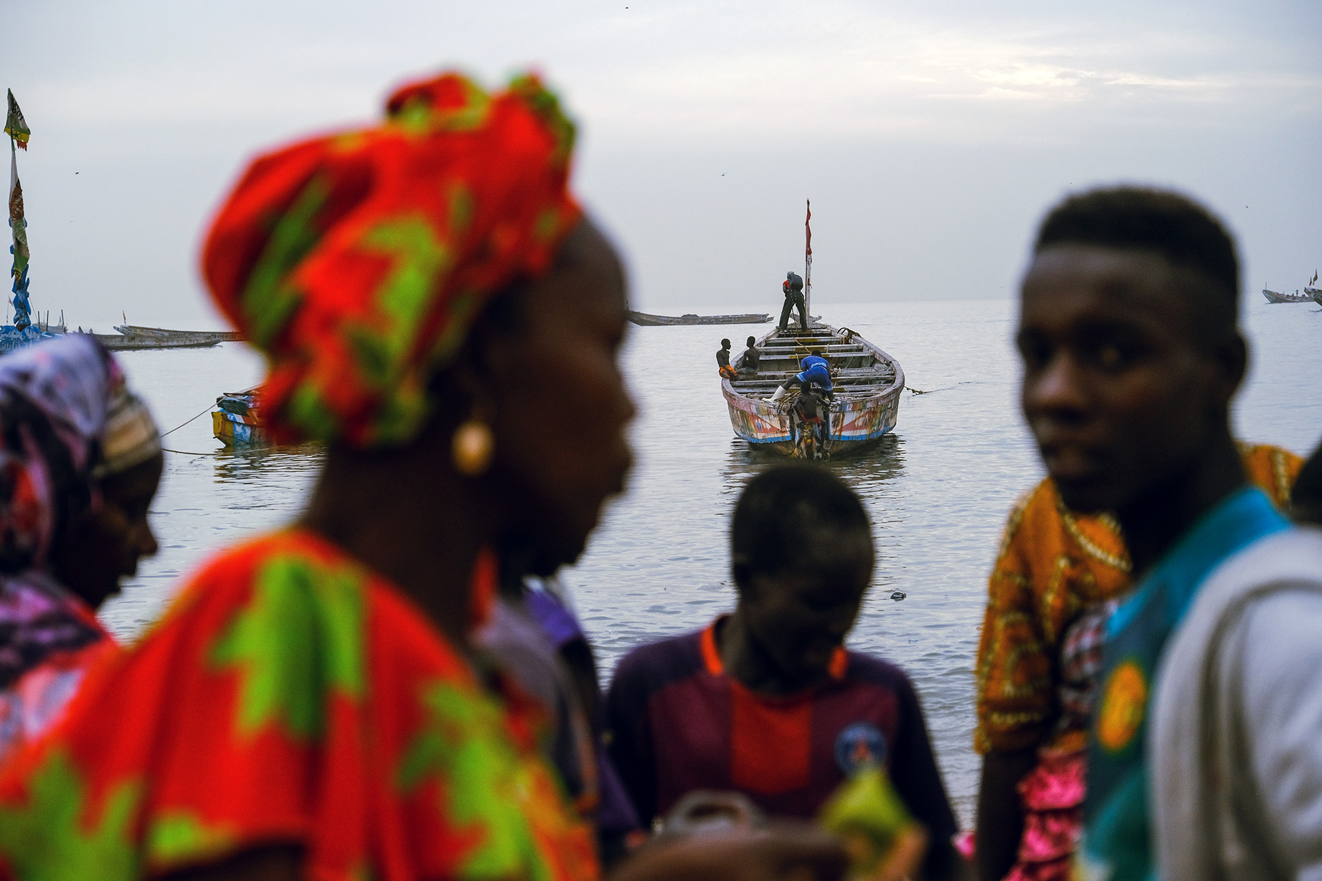 The fishing quay in Mbour, Senegal, where fishermen say it has become harder to make a living off due to depleted fishing stocks
