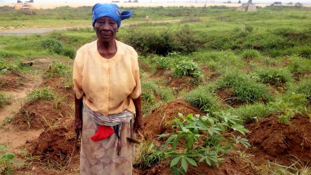 Alice Daniel, 80, a farmer in southern Nigeria's Delta State