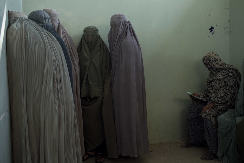 Women wearing burqa