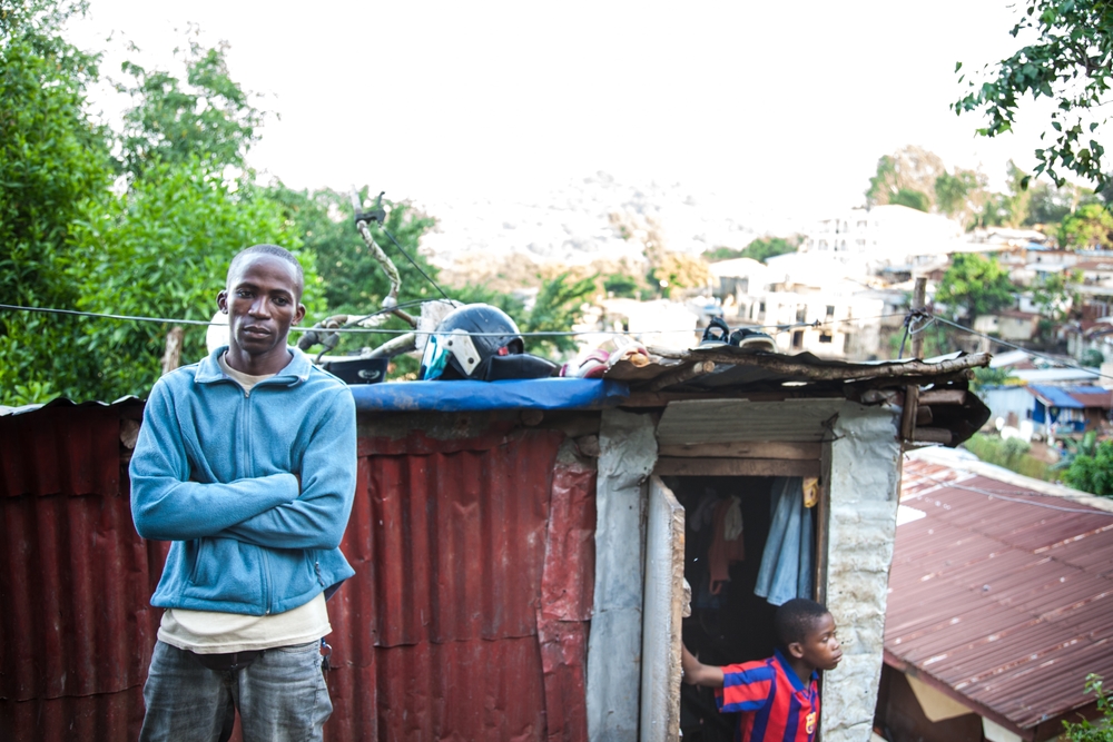 Alaji Samura, a commercial ‘Okada’ motorbike rider