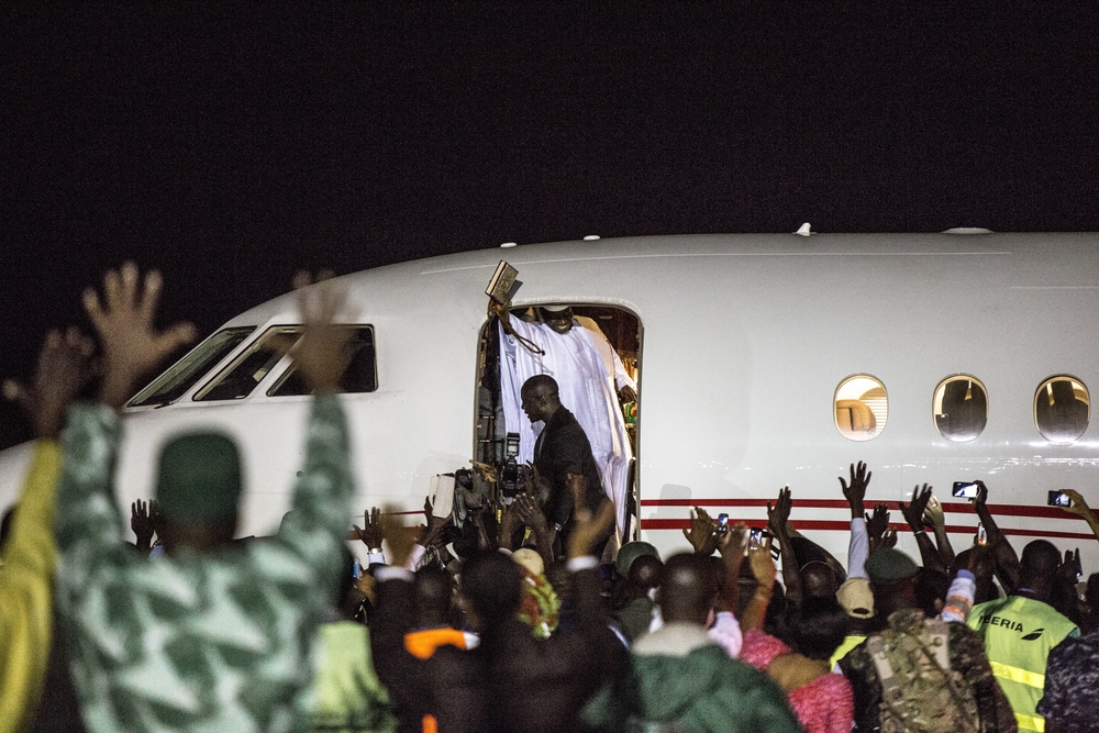 jammeh leaves Gambia