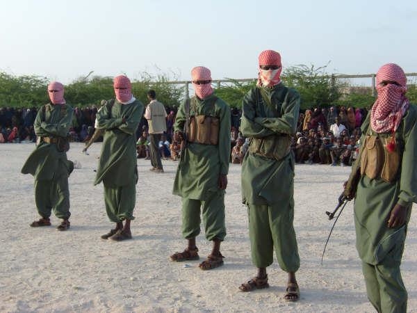Members of the militant Al-shabab in southern Somalia