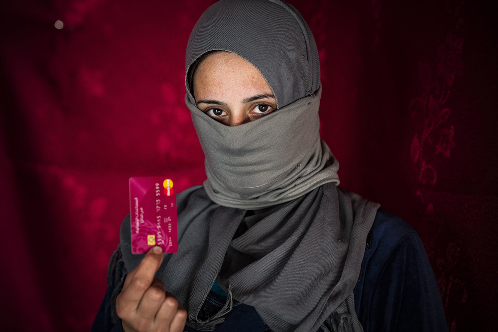 Hanadi, who fled Syria for Lebanon in 2016, relies on cash assistance from the UN to get by.