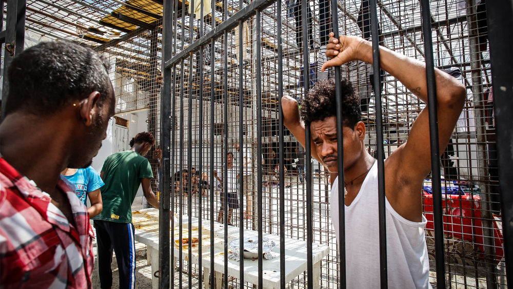 The Triq al-Sikka migrant detention centre is across the street from the GDF, and some people have allegedly paid guards to pass between the two facilities.