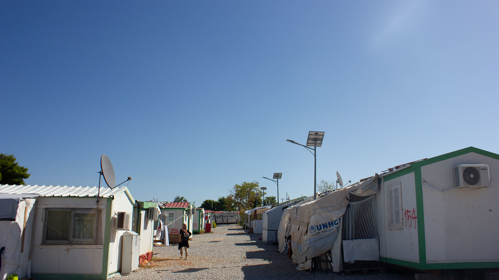 The Malakasa refugee camp outside Athens where a brawl in 2018 led to the death of a Syrian refugee.