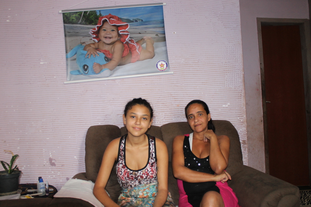 Brazilian mother and daughter
