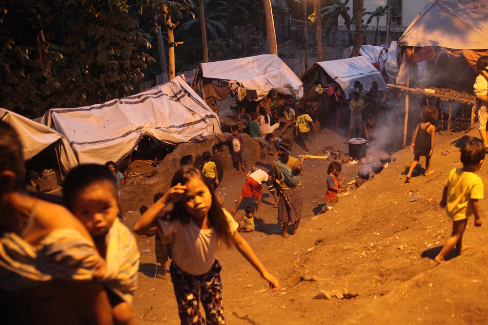 Displaced indigenous people in Davao City