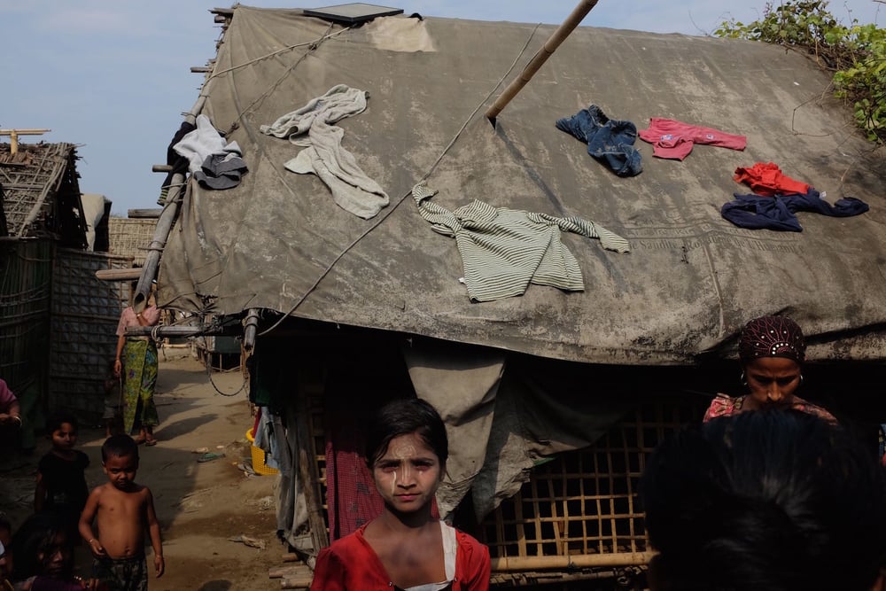 A camp near Sittwe, Myanmar, for Rohingya displaced by violence in 2012