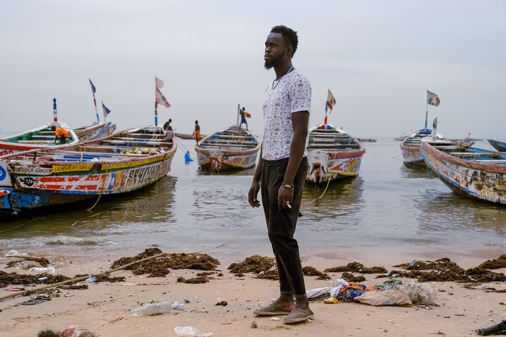A photo of 36-year-old Abdou Diakaté, who is a part of a worrying surge of men and women risking their lives on the dangerous voyage from Senegal to the Canary Islands