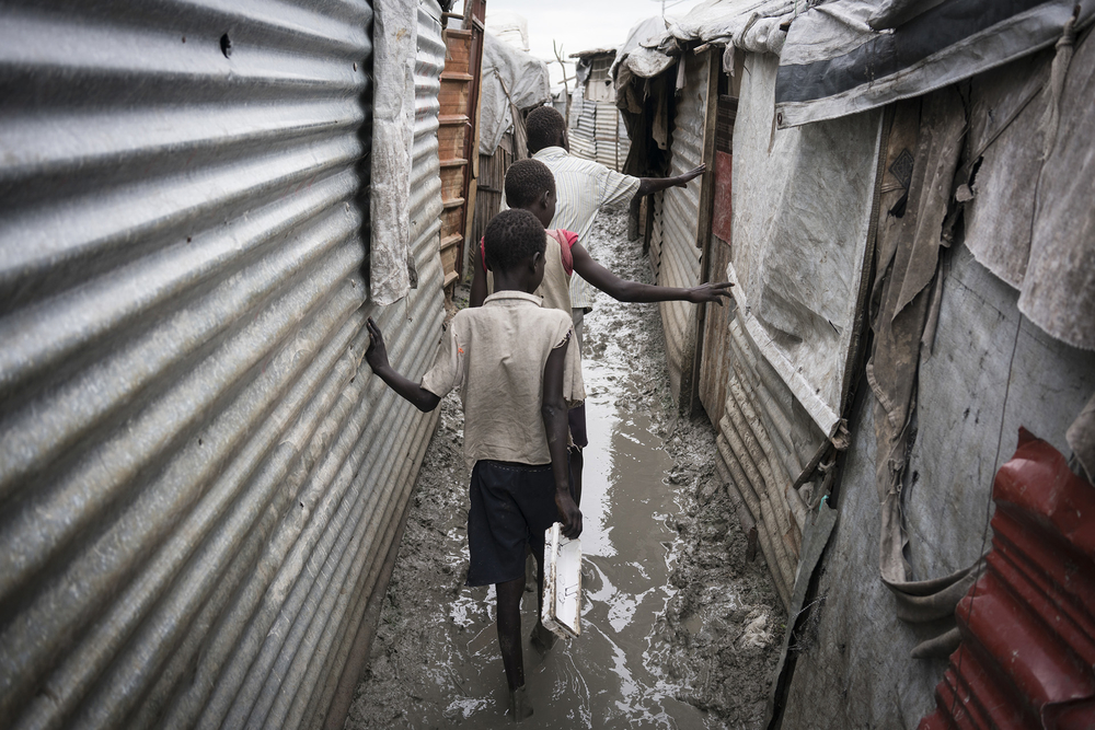 Children in the Malakal Protection of Civilians site