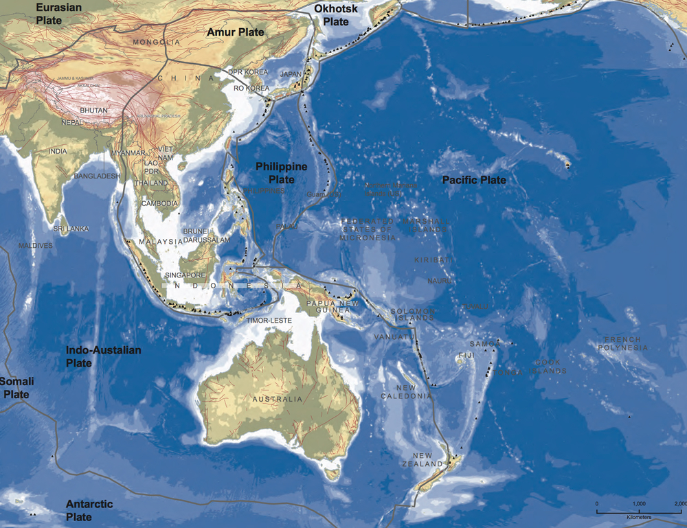 Asia is home to extremes in elevation and the world's most active seismic and volcanic activity
