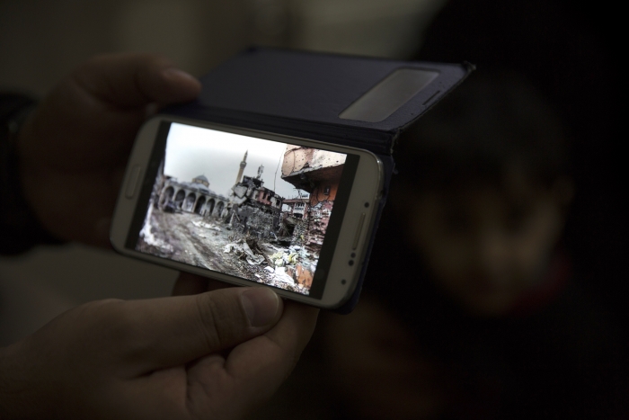 Arik's Sur home, now reduced to rubble