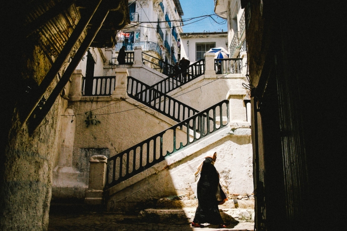 Cafes on an Algiers street