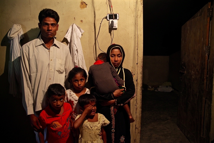 A Rohingya family