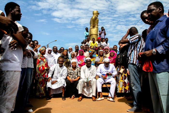 Muslim community buries their dead