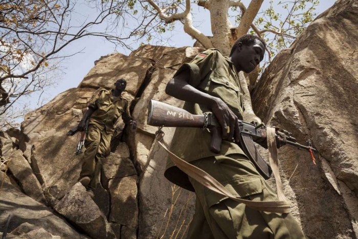 Soldiers from the Sudan People’s Liberation Army