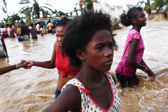 Tropical Cyclone Haruna brought widespread flooding to Toliary District in south-west Madagascar following the breaking of a dyke in the area