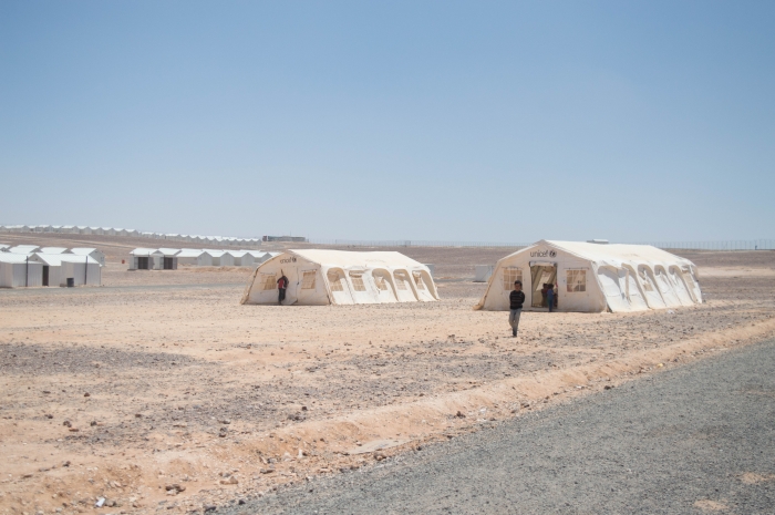 White tents