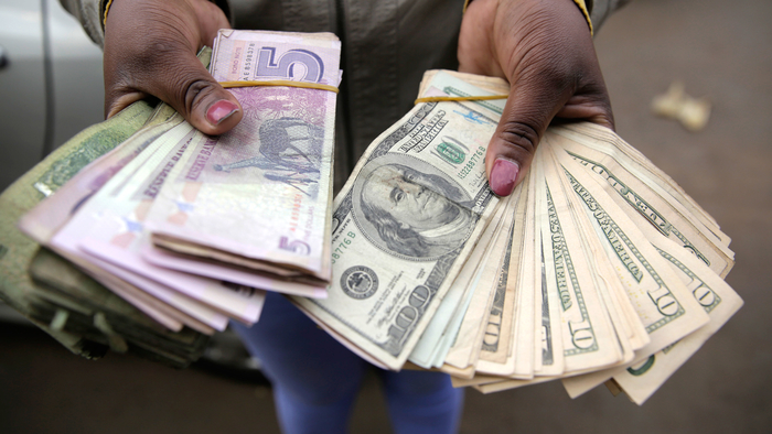 Zimbabwe banned the use of the US dollar in June with the launch of a new local currency - but that is depreciating and the country is unofficially