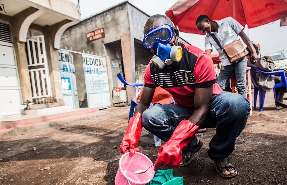Goma working with Ebola