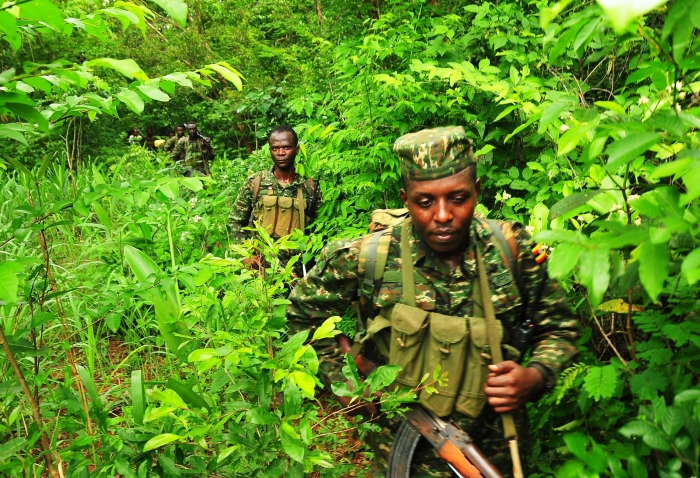 Ugandan soldiers hunting for Kony