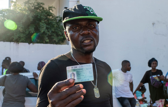 Missioni Arlindo has been waiting to get immigration status in Mexico for several months so he can continue his journey to the US border and claim US asylum.